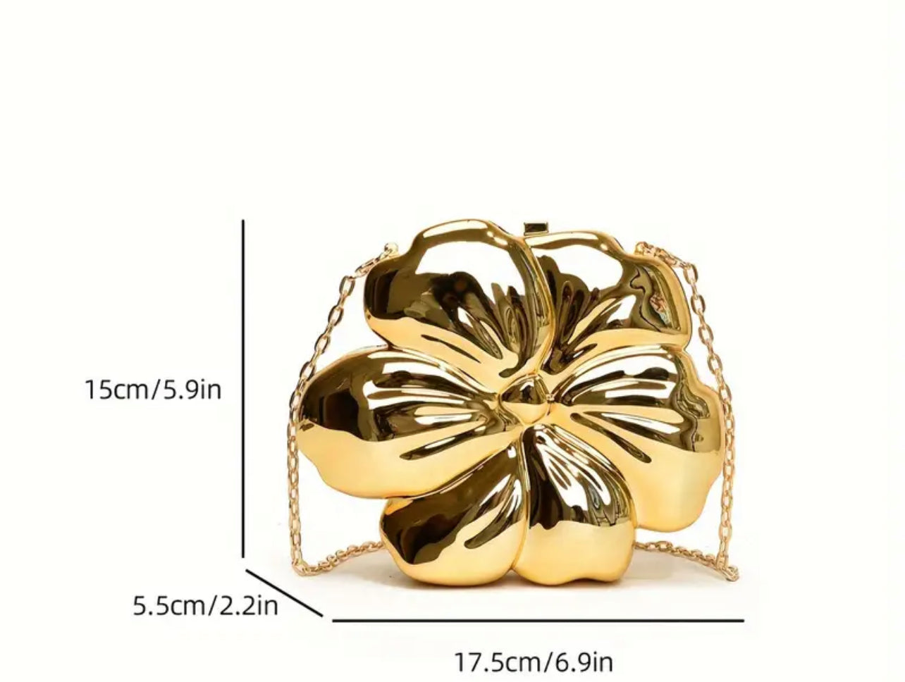 Amapola Clutch Gold