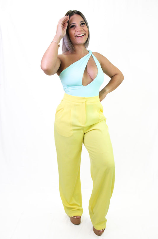 Yellow Pallazo Pant