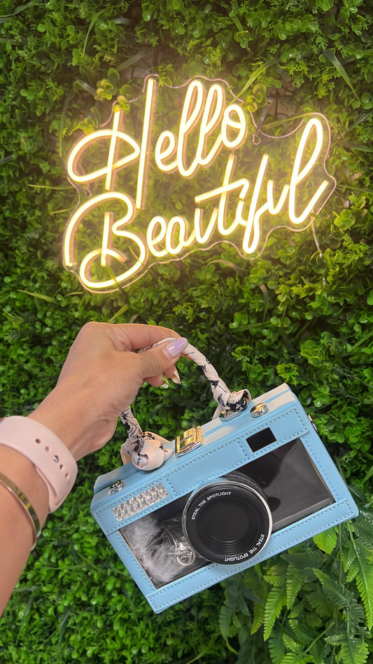 Camara Clutch Sky Blue