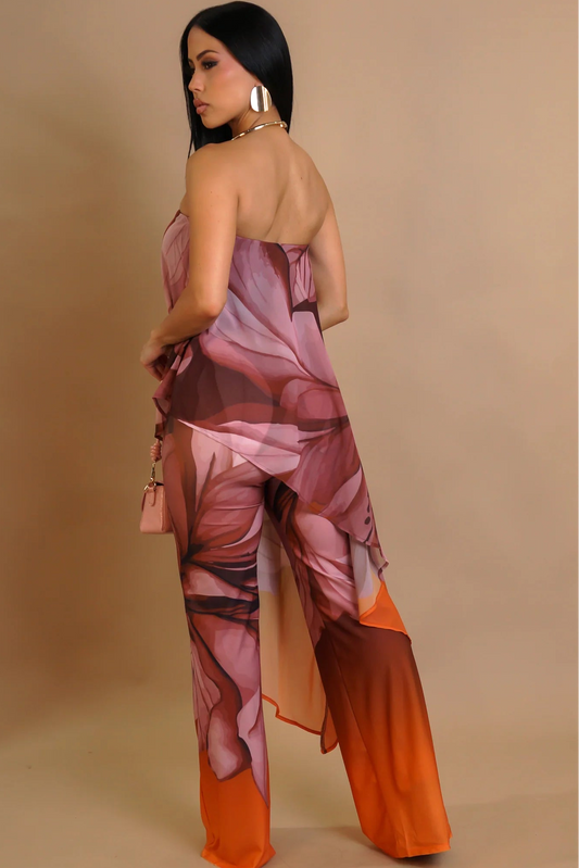 Flowy Jumpsuit orange